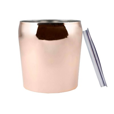 Cambridge Silversmiths 3qt Copper Double Wall Ice Bucket: Stainless Steel, Hand Wash, 7.4" Height, 1.8 lbs