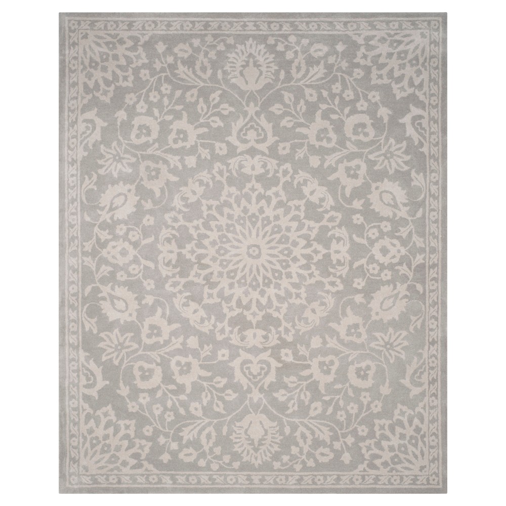 8'x10' Medallion Area Rug Gray/Silver - Safavieh