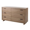 South Shore Fynn 6 Drawer Double Kids' Dresser Rustic Oak - 2 of 4