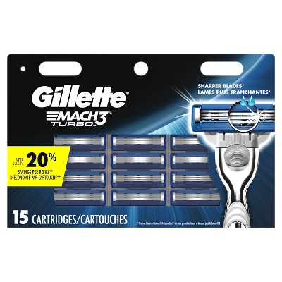 Gillette Mach3 Men's Razor Blade Refills - 15ct : Target