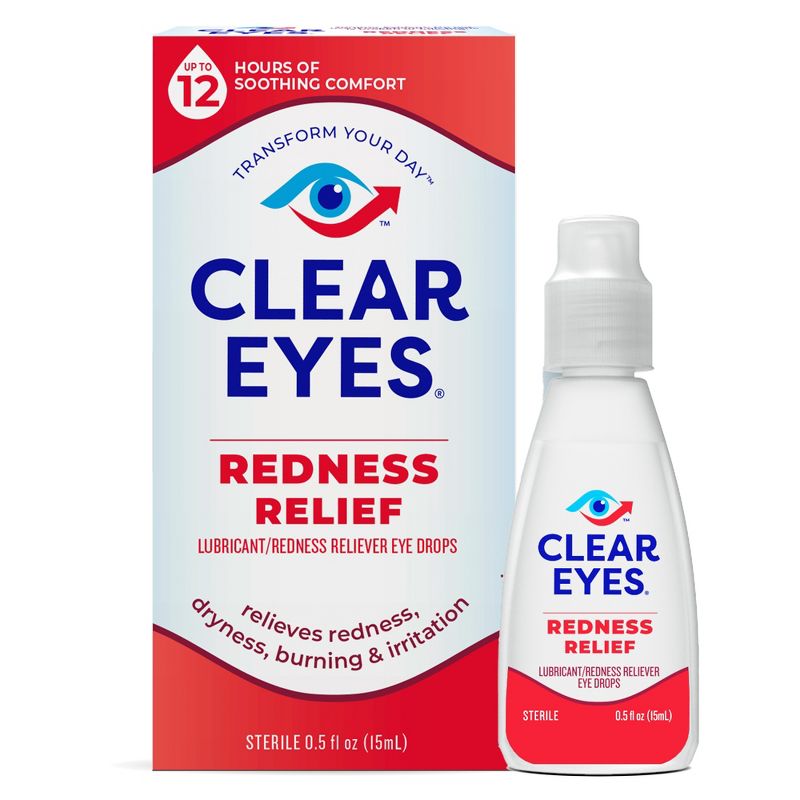 Clear Eyes Redness Relief Eye Drops for Redness, Dryness, Burning, &#38; Irritation - 0.5 fl oz, 3 of 7