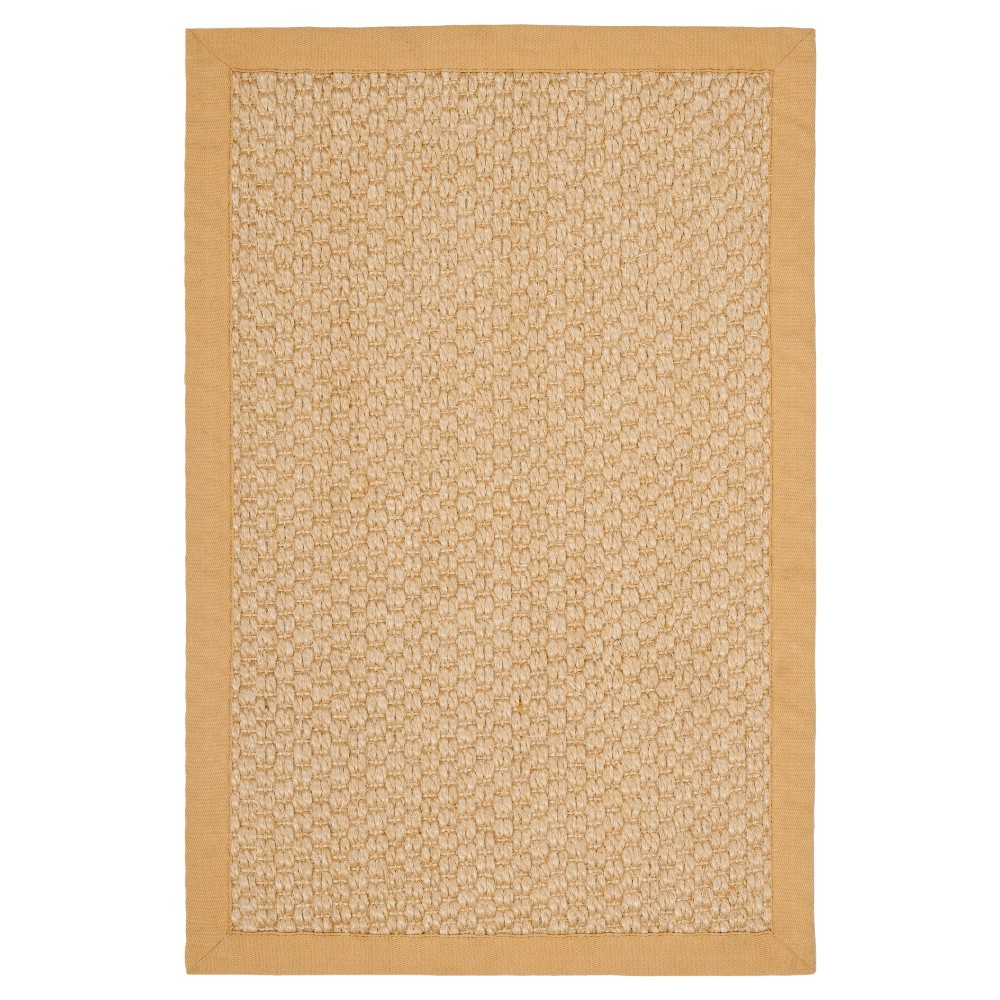 2'x3' Carson Natural Fiber Accent Rug Wheat - Safavieh