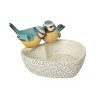 Transpac 6.5 in Multicolor Spring Patterned Bird Container Decorative Bowl Polyresin Home Decor - 2 of 4