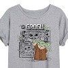 Women's - Star Wars - The Mandalorian Grogu Panels Oversized Graphic T-Shirt - 2 of 4