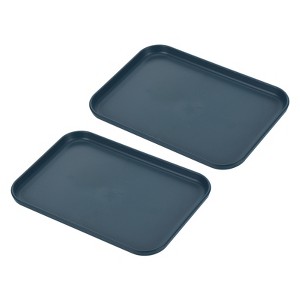 Unique Bargains PP Plastic Reusable Lightweight Durable Serving Tray 2 Pcs - 1 of 4