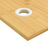 VidaXL Desk Top 39.4 in.x23.6 in.x0.6 in. Bamboo - 3 of 4