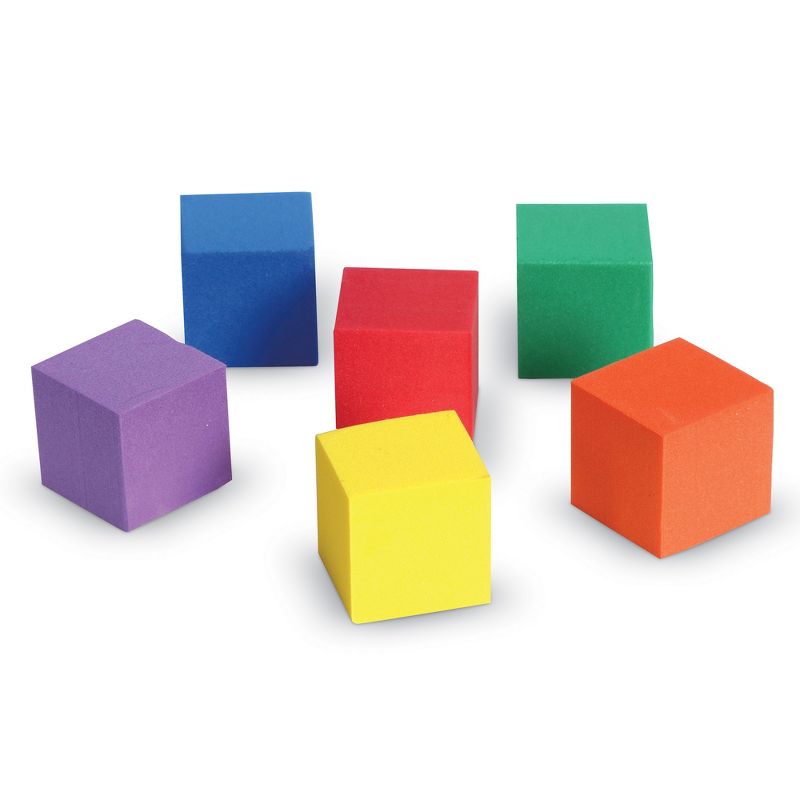 Learning Resources Hands-On Soft Color Cubes, Set of 102, Assorted Colors, Ages 3+, 2 of 5