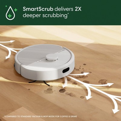 iRobot Roomba Plus 405 (G185) Combo Vacuum & Mop   AutoWash Dock Dual Spinning Pads, Smart & Fast Mapping, Self-Cleans White