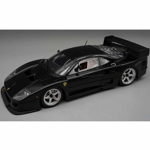 Ferrari F40 LM Black with Silver 5 Spoke Rims "Press Version" (1996) Limited Edition to 40 pieces 1/18 Model Car by Tecnomodel - 1 of 3