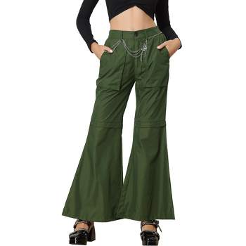 ALLEGRACE Plus Size Pants for Women Work Business Casual Skinny High Waisted  Capri Pants 661_Army Green 26W at  Women's Clothing store