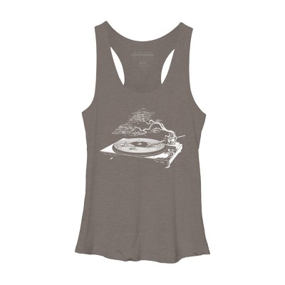 Women's Design By Humans The Sound of Zen By EranFowler Racerback Tank Top