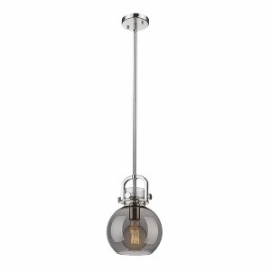 Newton Sphere - 1 Light Stem Hung Pendant In Industrial Style-11.25 Inches Tall and 8 Inches Wide - 1 of 1