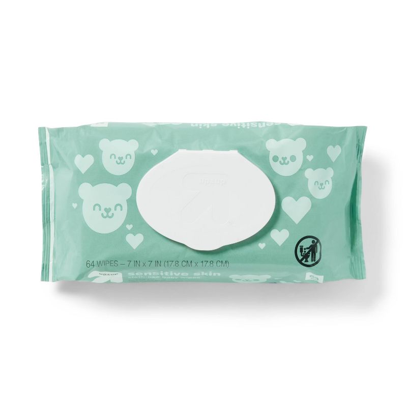 Sensitive Skin Baby Wipes with Moisturizing Lotion - up & up™ (Select Count), 4 of 17