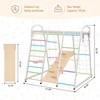 Sandinrayli Indoor Jungle Gym, 9-in-1 Children Playground, Climber Playset for Kids Ages 3-8 with Slide, Monkey Bars, Swing, Hand Rings - 3 of 4