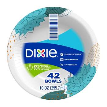 Dixie Disposable Paper Bowls – 42ct/10oz
