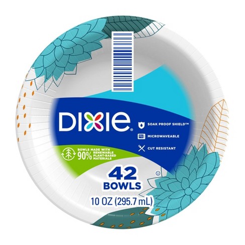 Dixie Disposable Paper Bowls – 42ct/10oz - image 1 of 4