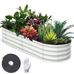 ODK Raised Garden Bed, Large Outdoor Planter Boxes Kit with Galvanized Steel, Open-Ended Base Design, Durable Raised Bed for Gardening - 1 of 4