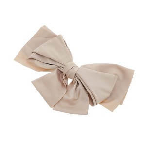 Unique Bargains Large Bow Ribbon French Barrette Hair Clips Hairdo Clip 1 Pc - 1 of 4