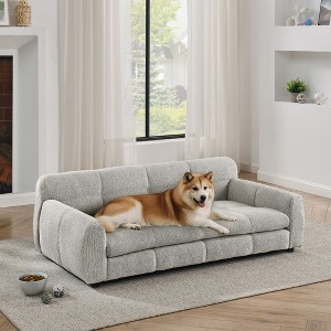 Sapphtopaz Cute Dog Bed for Dogs with Backrest&Armrests Comfy Dog Sofa with Durable Short Leg Soft Dog Couch for Pet - 1 of 4
