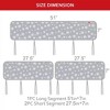 Biloban- 3 Pieces Reversible Crib Rail Covers, Crib Rail Guard, Crib Rail Protectors, Crib Rail Teething Guard, Set of 3, Star - 3 of 4