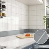 Metallic Gray Brushed Wallpaper Border Peel, Stick Vinyl Contact Paper Trim Modern Design for Bedroom, Accent Walls - 4 of 4