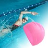 Unique Bargains Silicone Stripe Pattern Swimming Cap 1 Pc - 2 of 4