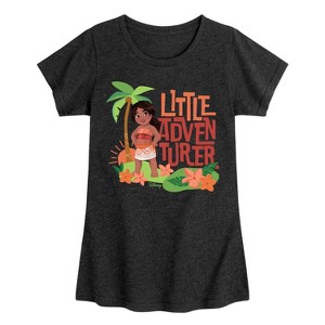 Girls' - Moana - Simea Little Adventurer Fitted Short Sleeve Graphic T-Shirt - 1 of 3