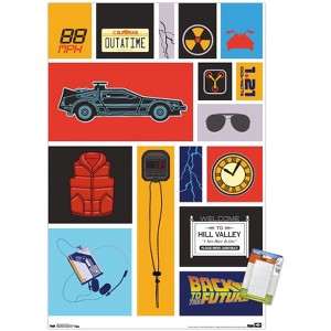 Trends International Back to the Future - Grid Unframed Wall Poster Prints - 1 of 4