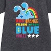 Girls' - Blue's Clues & You! - Colors Of The Rainbow Graphic Short Sleeve Fleece Dress - 2 of 3