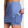 RBX Active Women's Body Skimming Buttery Soft Quick Drying Tennis/Golf/Running Skirt with Built-In Shorts, Pockets - 2 of 4