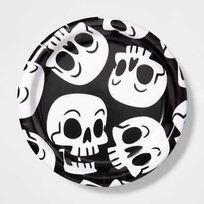 20ct Skulls Disposable Halloween Snack Plates - Hyde & EEK! Boutique™