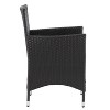 Parksville 2pk Patio Dining Arm Chairs with Cushions: UV-Resistant, Weather-Resistant - CorLiving - 4 of 4
