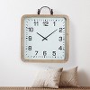 VIP Wood 28 in. White Framed Clock - 2 of 4