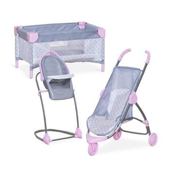 Polka Dots Little Princess Baby Doll Changing Station with Storage, Pink &  Gray, 1 - Harris Teeter