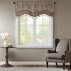 MAYEERTY 50x18" Jacquard Window Valance Navy - 3 of 4
