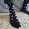 Purple Paw Print Dog Lover Socks from the Sock Panda (Women's Sizes Adult Medium) - 3 of 4
