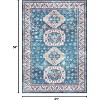 Vintage Area Rug Small Entryway Rug Indoor Non-Slip Doormat Washable Stain Resistant Floor Carpet Boho Accent Rug - 2 of 4