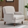 Hrinhom 29.6"W Accent Armchair,Modern Upholstered Single Sofa Chair with Wood Legs - 2 of 4