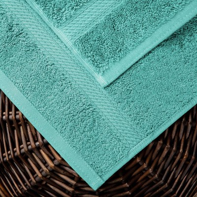 Turquoise Egyptian Cotton 6-Piece Towel Set