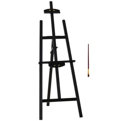 Homcom A-frame Easel Of Maximum Height 53, Holds Canvases Up To 43,  Painting Studio Art Easel That Tilts Up To 90° Degrees For Adults,  Beginners, Students : Target