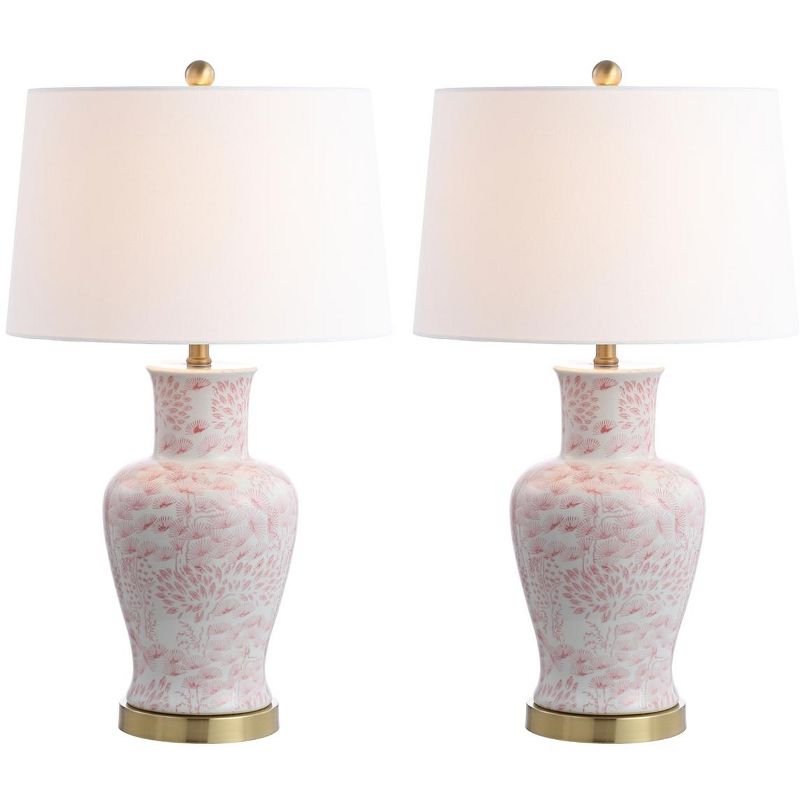 Calli Table Lamp (Set of 2) - Pink/White - Safavieh., 2 of 9