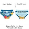 Big Dot of Happiness Let's Go Fishing - Diaper Shaped Raffle Ticket Inserts - Fish Themed Baby Shower Activities - Diaper Raffle Game - Set of 24 - 2 of 4