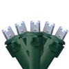 Northlight LED Wide Angle Mini Christmas Lights - Pure White - 75.75' Green Wire - 300ct - 2 of 3