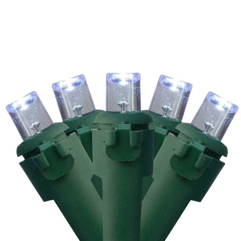 Northlight 300 Pure White LED Wide Angle Mini Christmas Lights - 74.75 ft Green Wire, 1 of 4