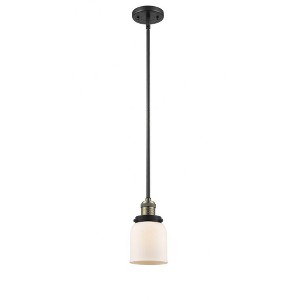 Bell - 1 Light Stem Hung Mini Pendant In Industrial Style-10 Inches Tall and 5 Inches Wide - 1 of 1