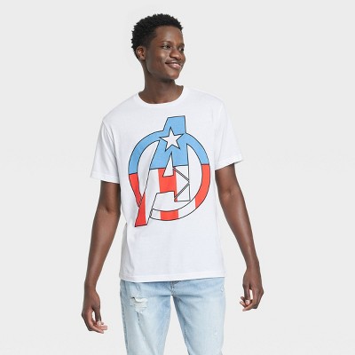 Men's Marvel Short Sleeve Graphic T-shirt White : Target