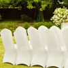 VEVOR Stretch Spandex Folding Chair Covers, Universal Fitted Chair Cover, Removable Washable Protective Slipcovers,for Wedding,  (50PCS Ivory White) - 2 of 4
