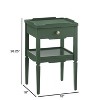 TiramisuBest Midnight Blue 1-drawer Nightstand - 3 of 4