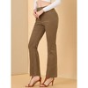 Allegra K Women's Vintage High Waist Long Bell Bottom Corduroy Pants - 4 of 4