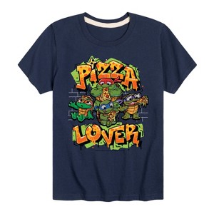 Boys' - Teenage Mutant Ninja Turtles Mutant Mayhem - Pizza Lover Short Sleeve Graphic T-Shirt - 1 of 3